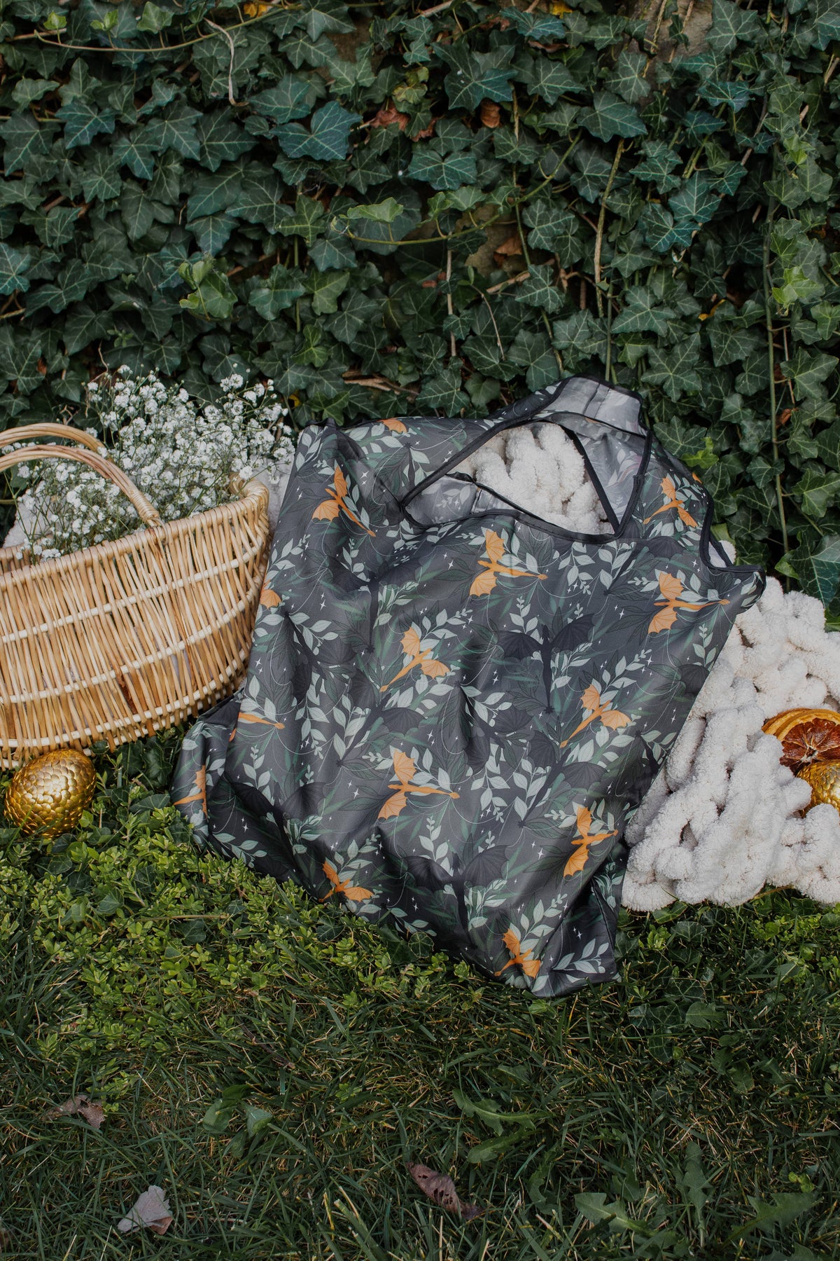 Fourth Wing Tairn & Andarna | Reusable Bookish Grocery Tote