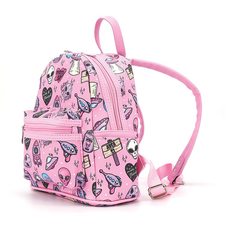 Alien Collage Mini Backpack