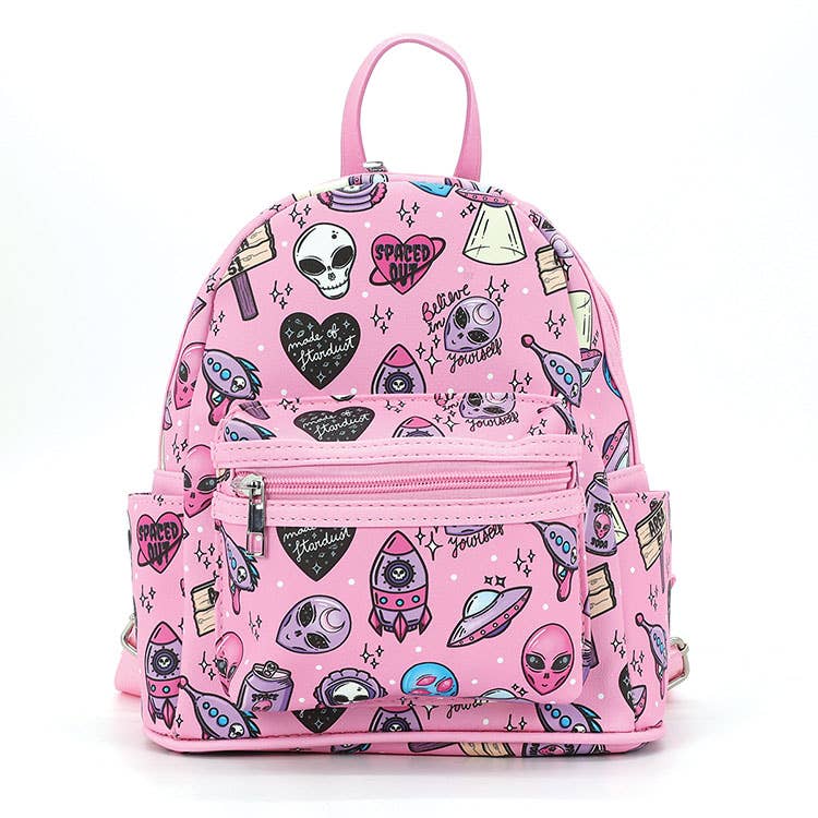 Alien Collage Mini Backpack