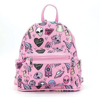 Alien Collage Mini Backpack