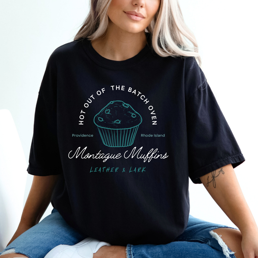 Officially Licensed Brynne Weaver Leather and Lark Montague Muffins Shirt