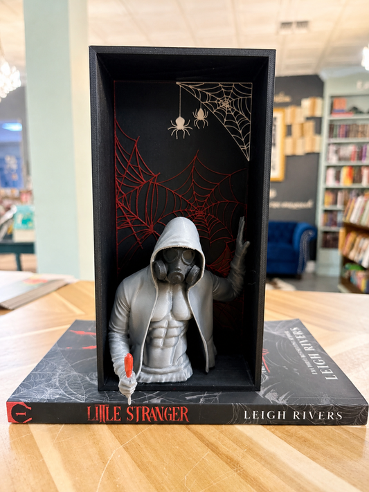 Malachi Little Stranger Gas Mask 3D Printed Shadow Box Book Nook