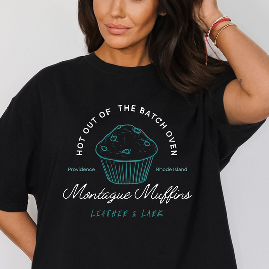 Officially Licensed Brynne Weaver Leather and Lark Montague Muffins Shirt